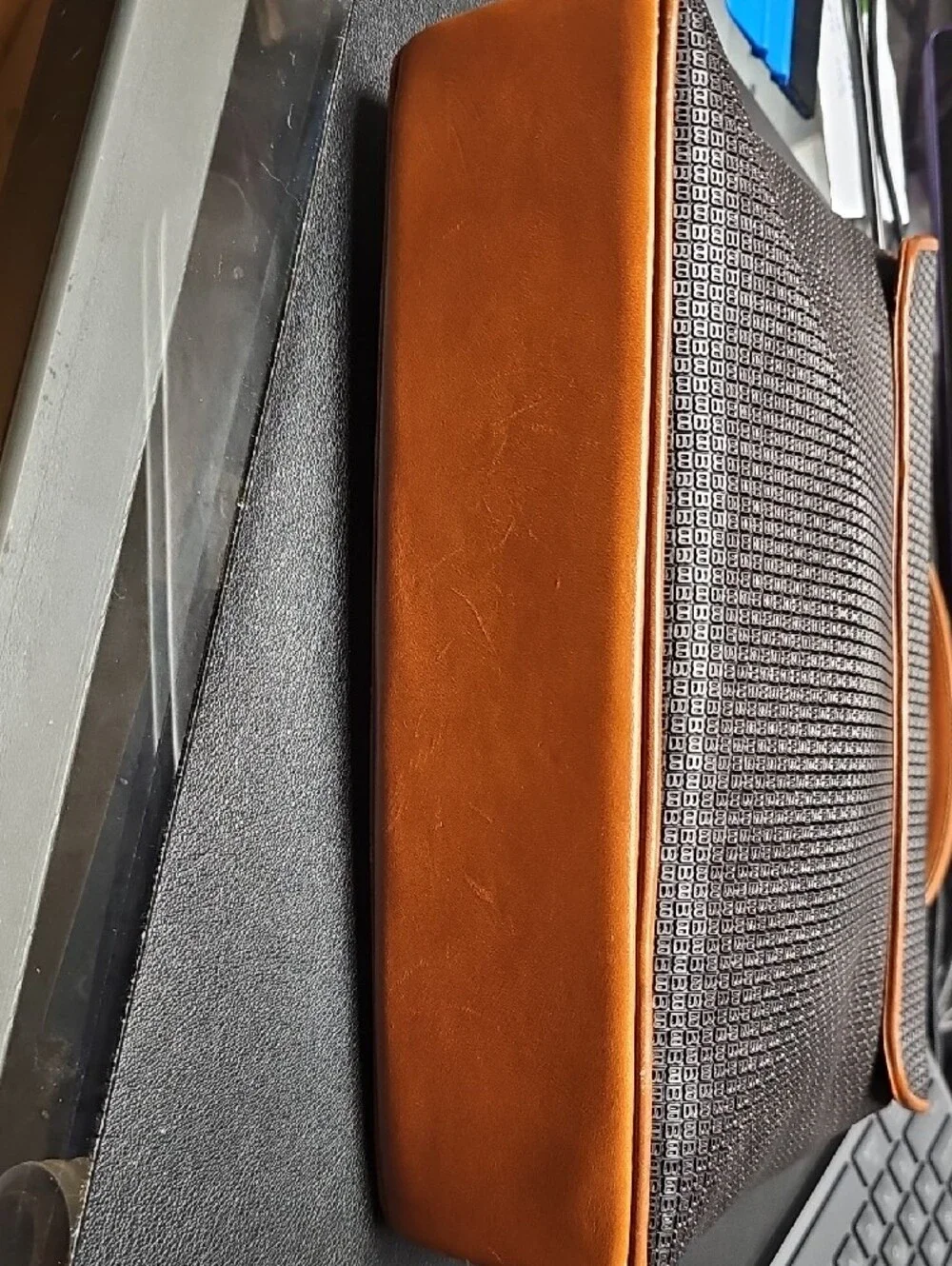 Vintage Bally monogram top-handle satchel/briefcase bag